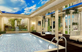 Бассейн в коттедже (100 кв.м)